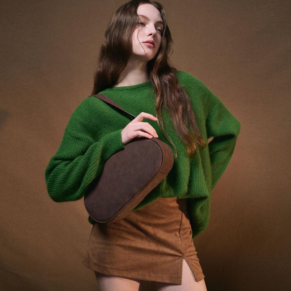 Stone bag suede brown