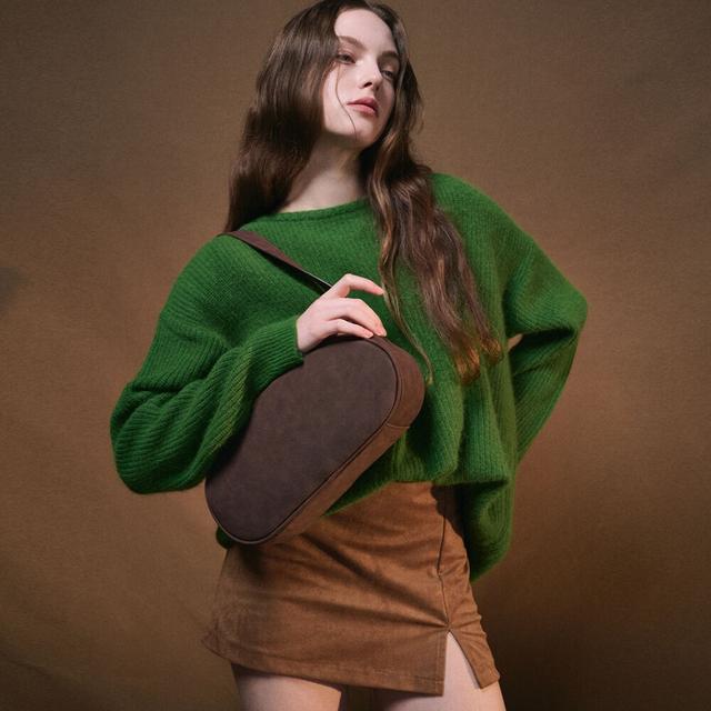 Stone bag suede brown