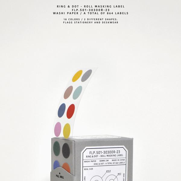 RING & DOT - ROLL MASKING LABEL
