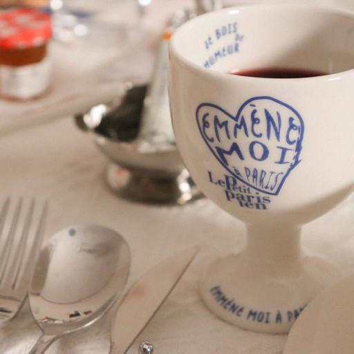 De paris wine glass -deep blue