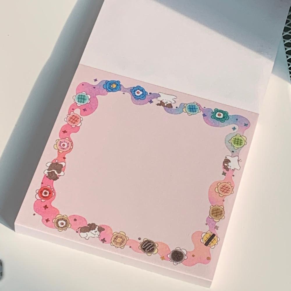 거북이 메론빵 떡메모지