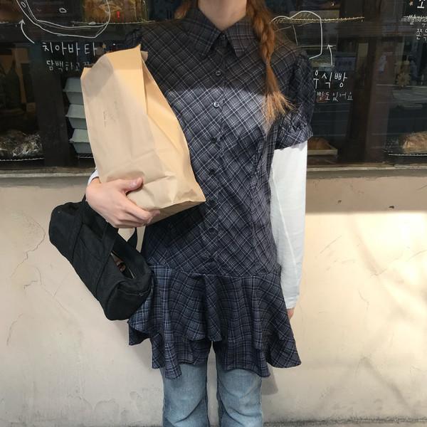 리츠 체크 원피스 ( ritz check ops )