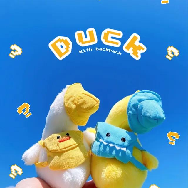 [1+1할인/2colors] 갸우뚱 오리 백팩 인형 열쇠고리 키링