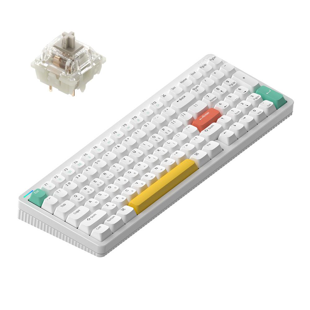 NUPHY Halo96 무선 유선 블루투스 기계식 키보드 베이비 라쿤 축 사무용 게임용