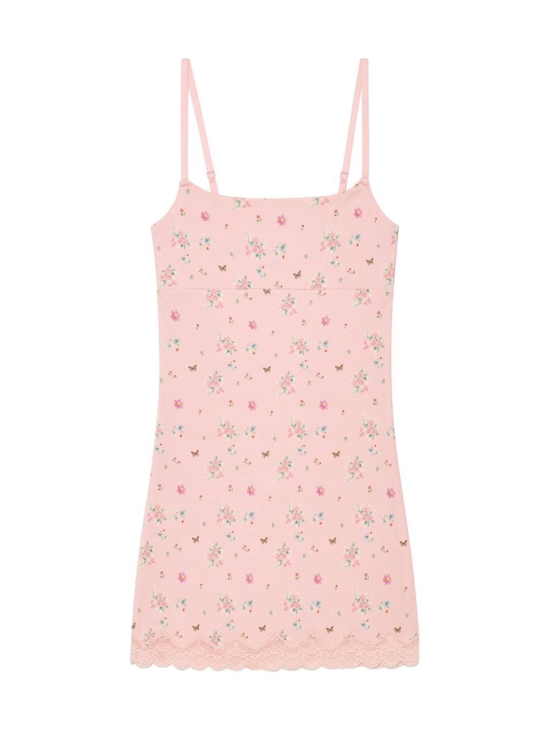 [2/12~] HEART LACE CAMI DRESS (PINK BOUQUET)