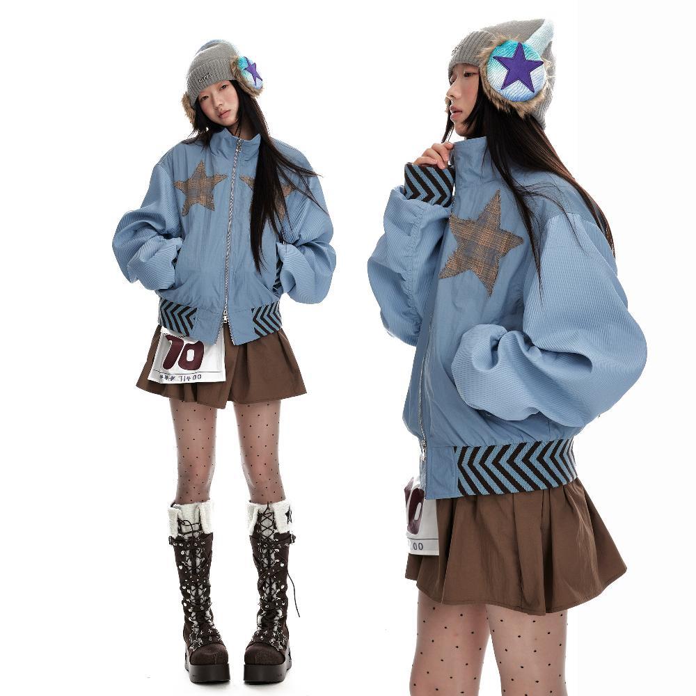 Jikoo Star Fairy Tale 더블 지퍼 자켓