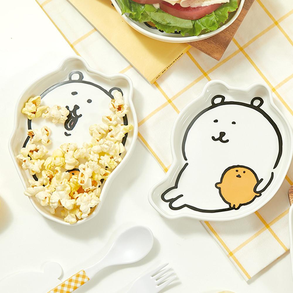 담곰이 스낵 플레이트 2P 세트 농담곰 고로케 그릇 식기 캐릭터 나가노 굿즈