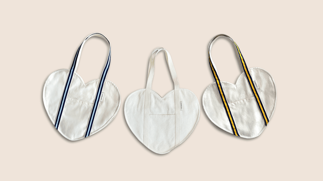 [S&G] LOVE Heart Canvas Bag NEW