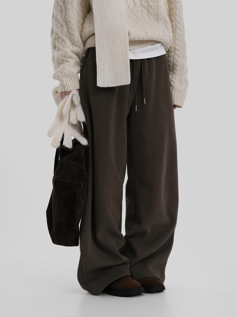 어텀 [made]노튼골지와이드팬츠