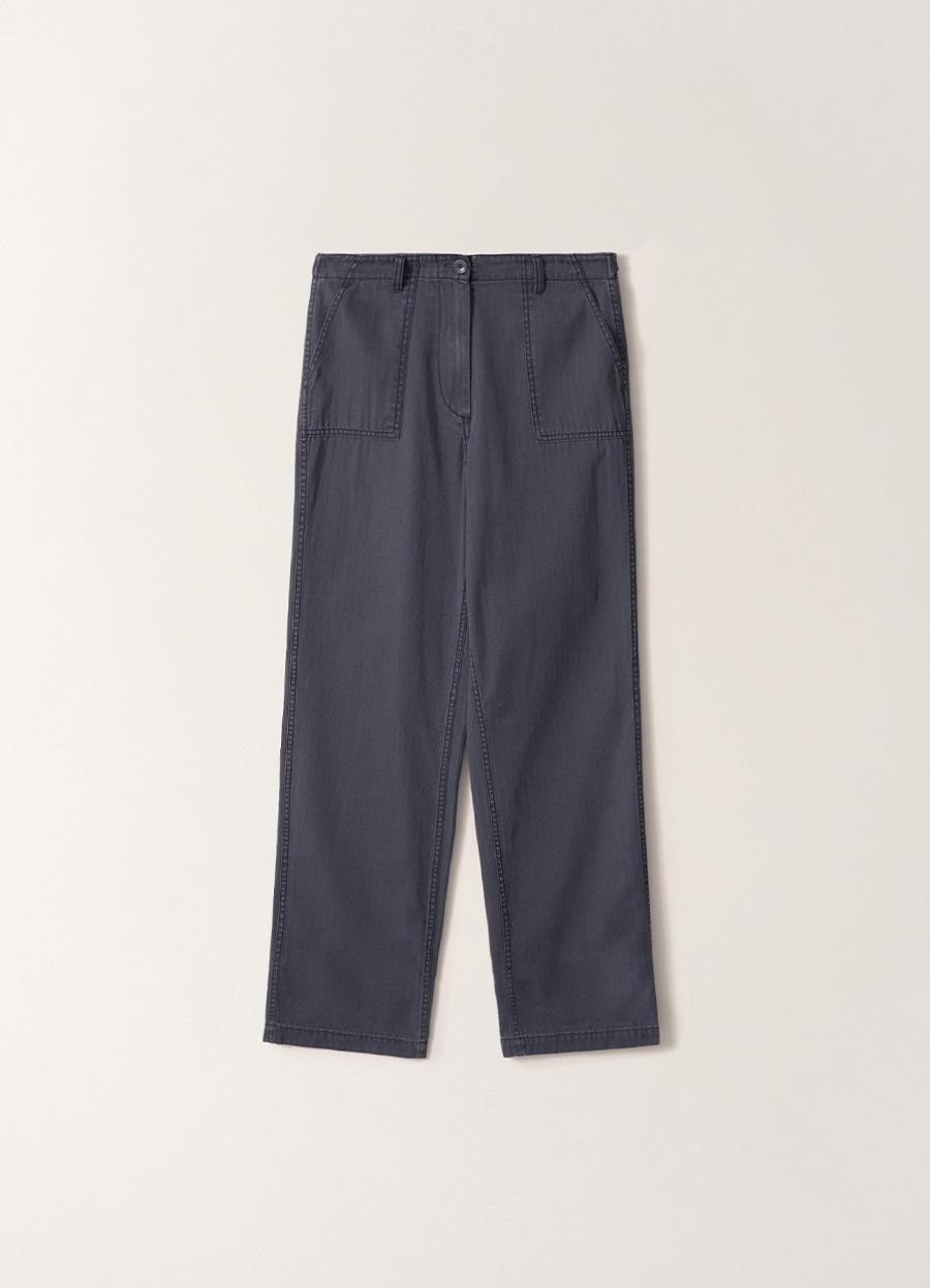 4TH/ Meadow Washed Cotton Pants (Washed Blue)