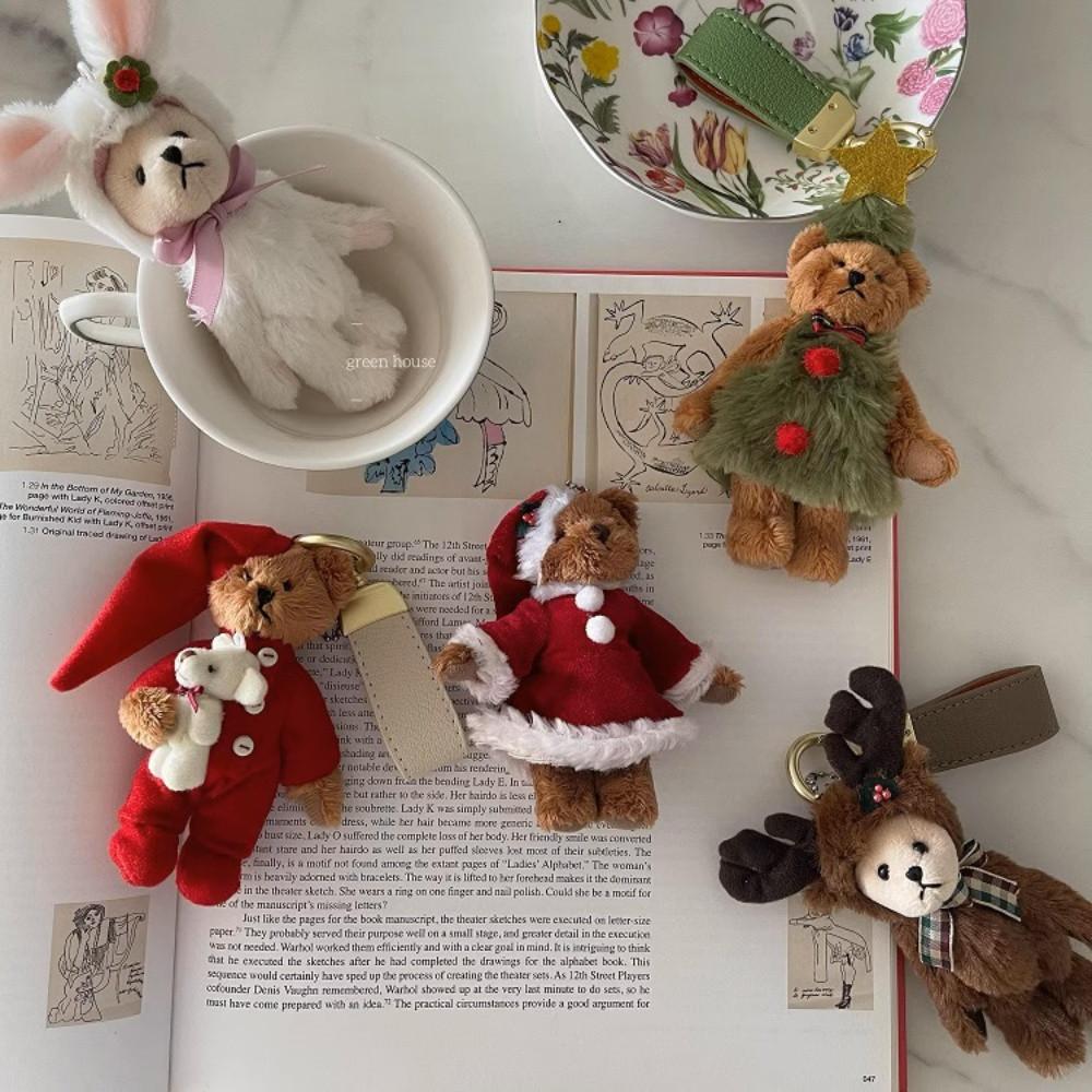 테디베어 크리스마스 키링 곰돌이 인형키링 열쇠고리 가방고리