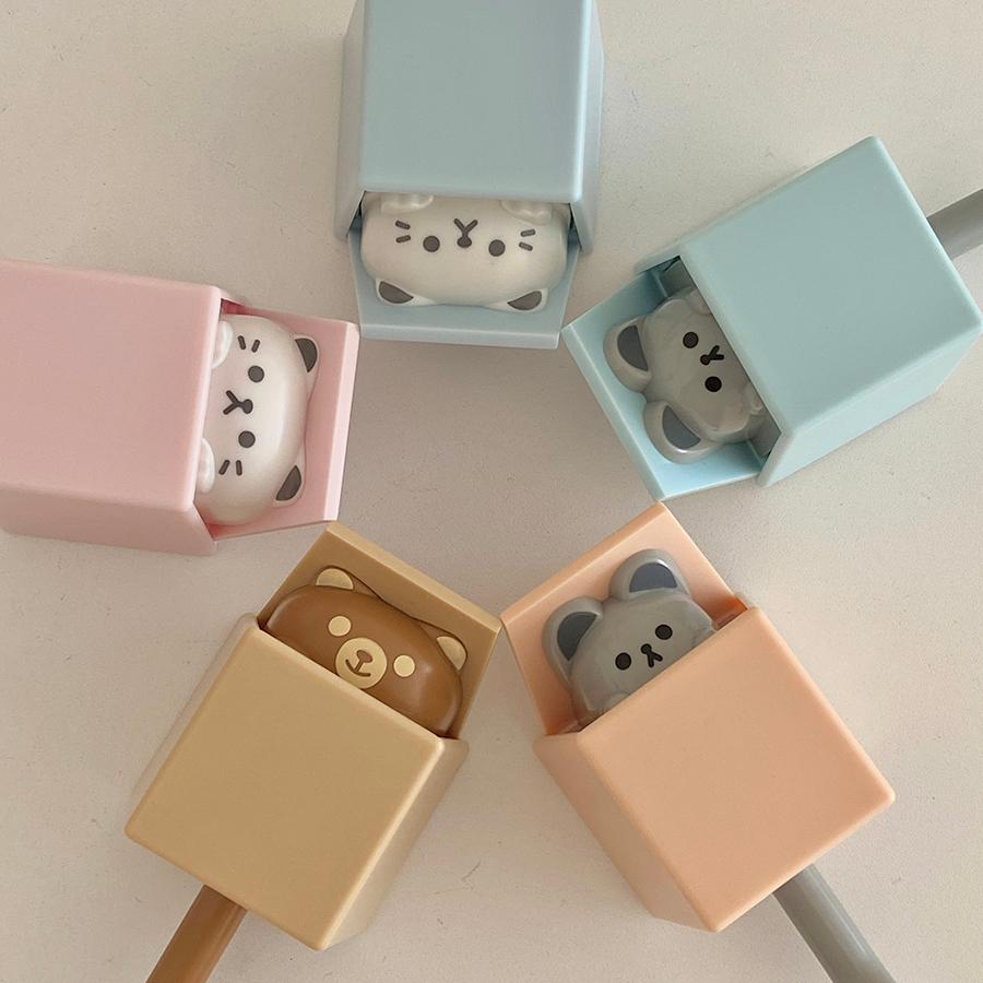 1+1 동물 벽걸이 후크 행거 오픈 캣 후크