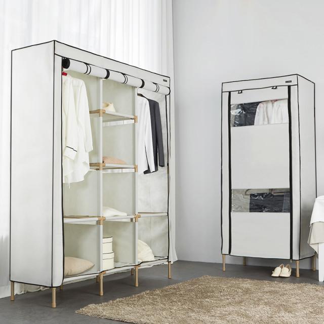 윈도우 비키니옷장 커버형 드레스룸 시스템행거 조립식