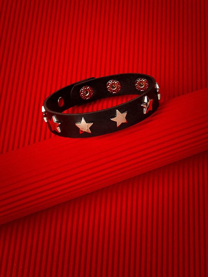 Grunge Punk Star Decor Bracelet