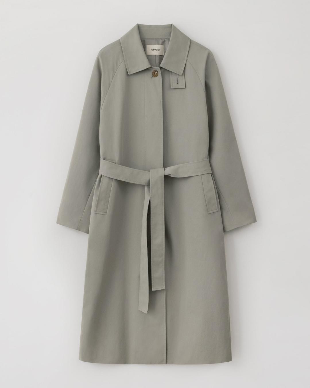 Oven 오벤 트렌치 코트 - light olive