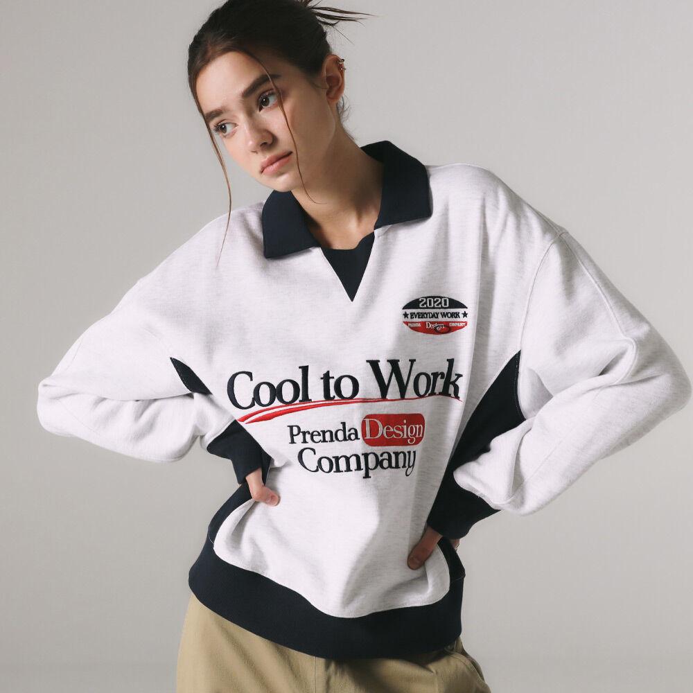 COMBINATION COOL TO WORK SWEATSHIRT HEATHER GRAY