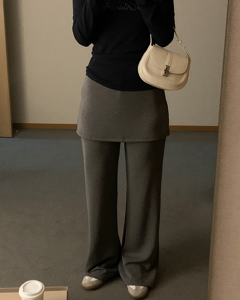 꼰미고 [강력추천!🖤] 로스 부츠컷 랩 팬츠