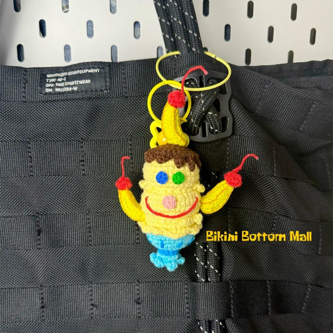 Triple Gooberberry Sunrise Crochet Bag Charm
