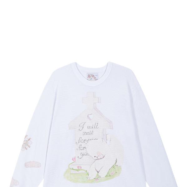 (white) motka ambu croffle t-shirt (12/17 발송예정)