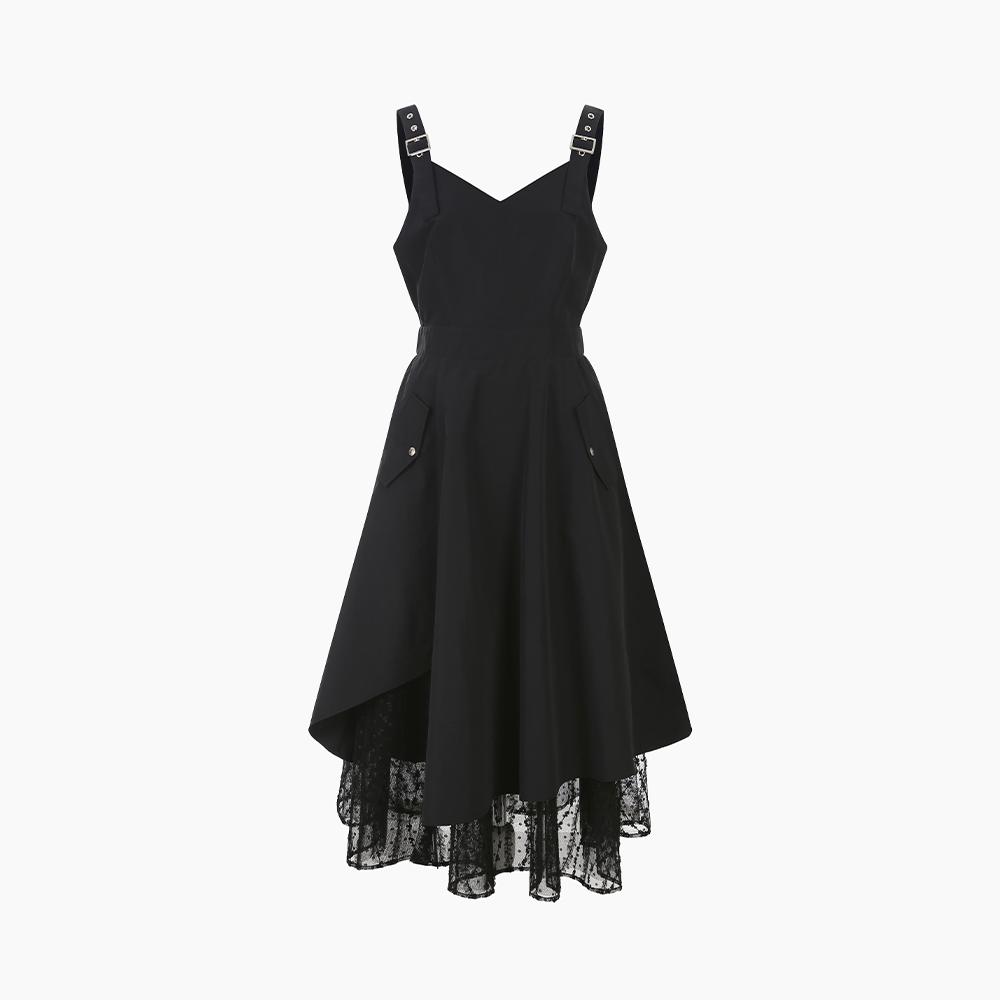 언발 서스팬더 스트링 아일렛 원피스 ES1WO162