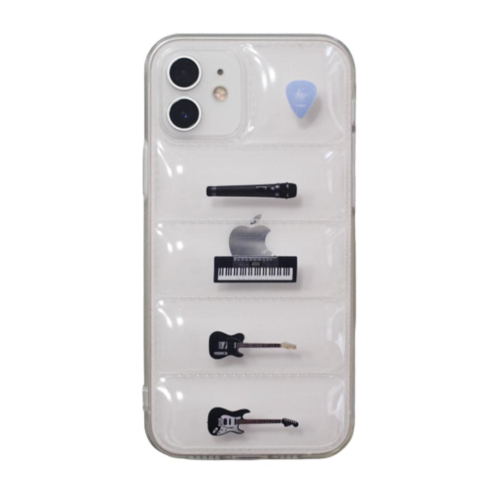 [젤리] 로큰롤 투명패딩 폰케이스