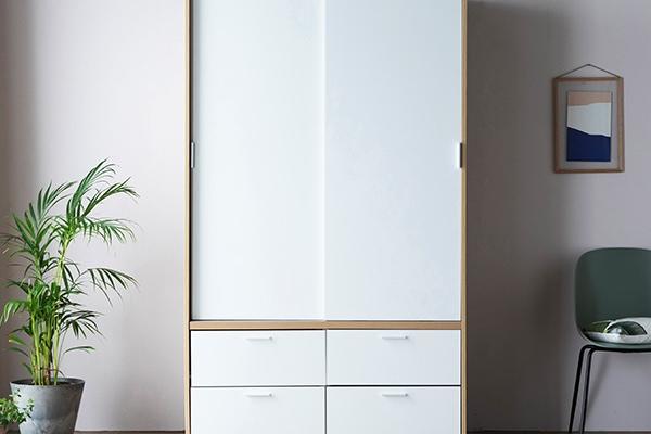 빅 풀 슬라이딩 옷장 1200 행거 서랍형 (저소음 댐핑도어)