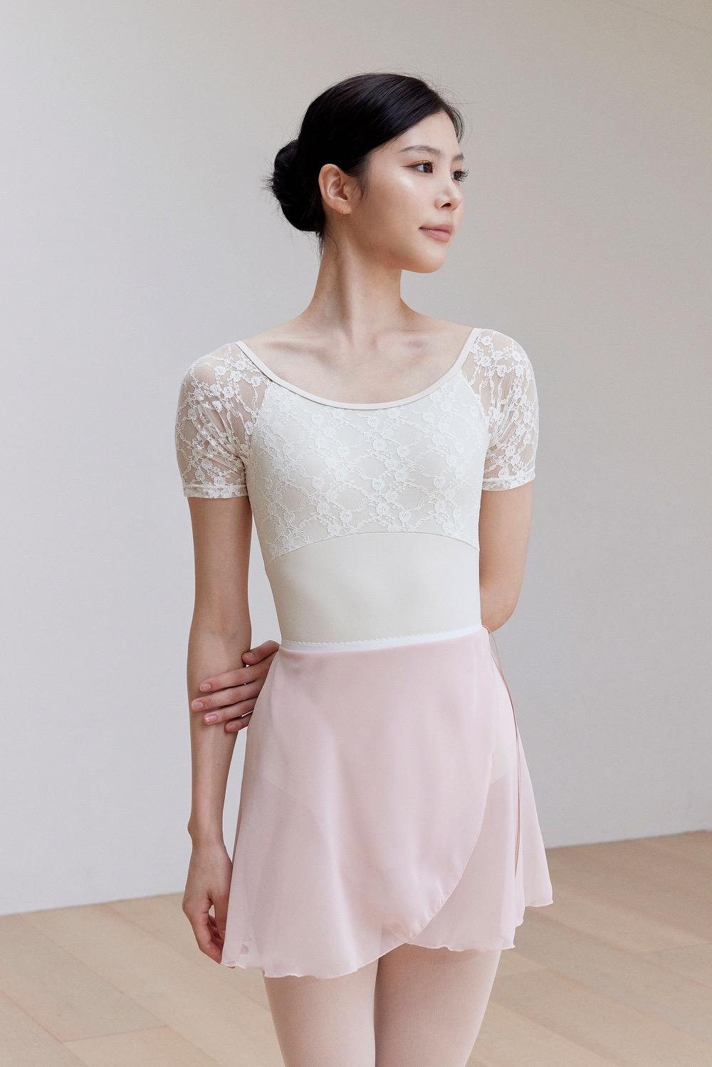 라 실피드 쉬폰 풀온 스커트 (4컬러)