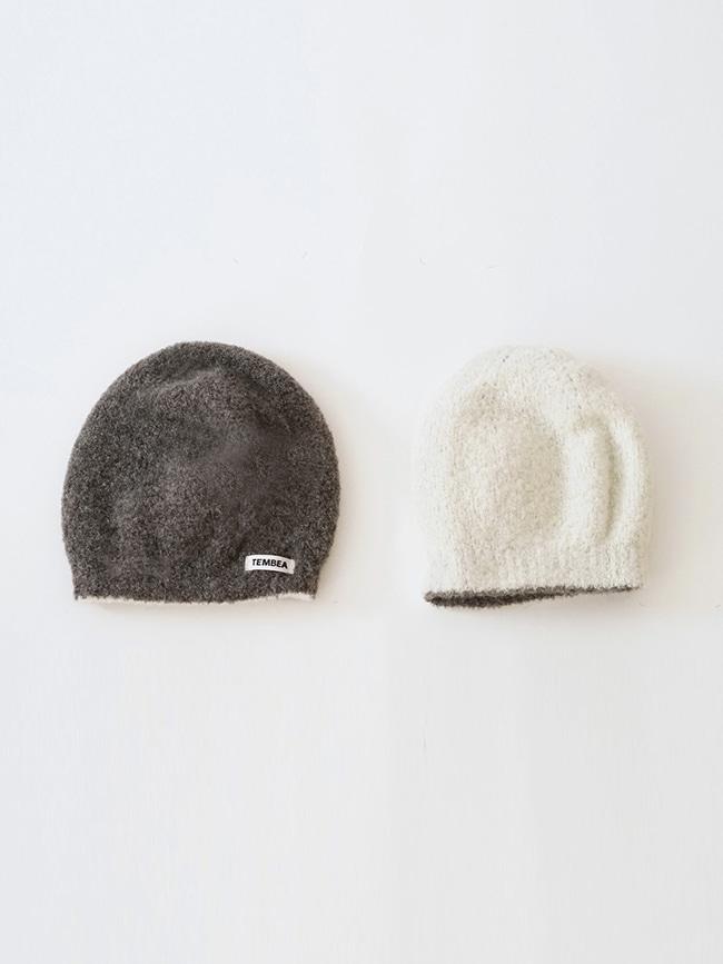 템베아_ BEANIE [MID-GREY/OFF-WHITE]