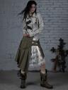NO ROMANCE Punk Palace Irregular Midi Pleated Skirt