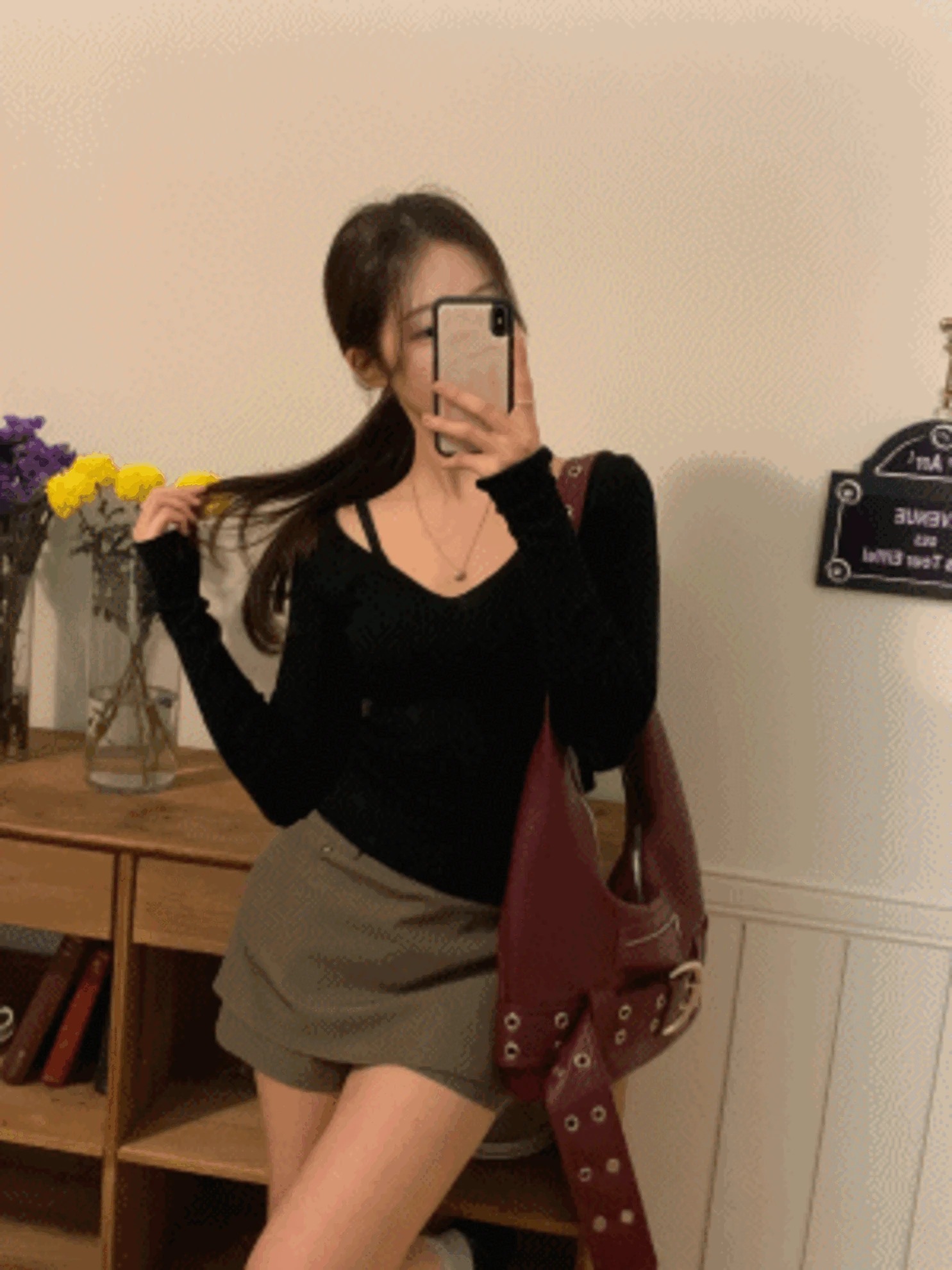 [골반필러핏♥/MD강추] 헤이즈 치마바지 A라인스커트 미니스커트 데이트룩 뒷밴딩 (2col)