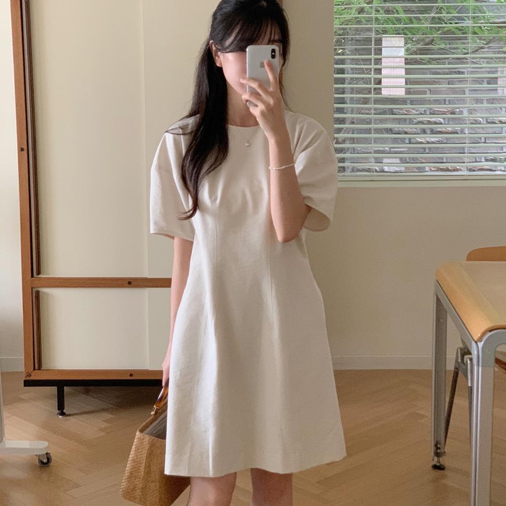 [알로하 착용] [7/3 예약배송] LUME LINEN VOLUME OPS_LIGHT BEIGE