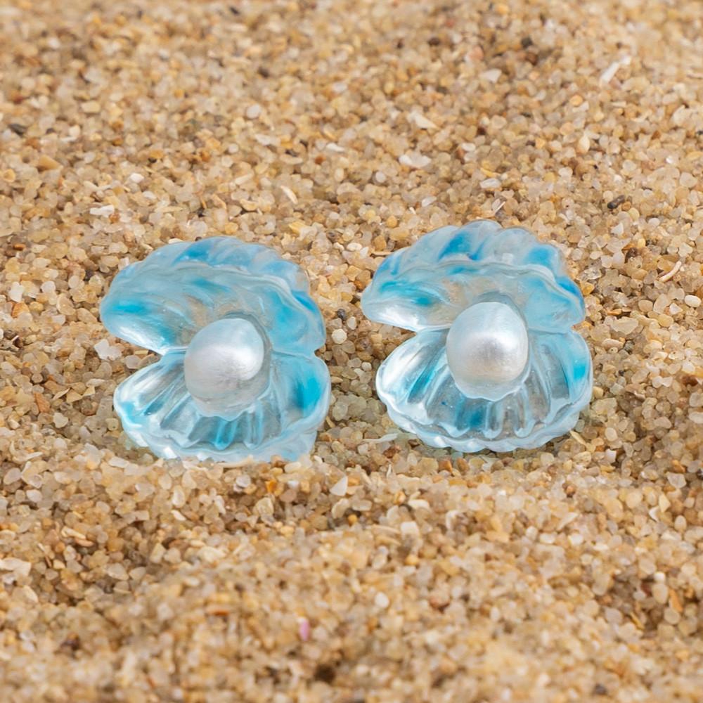 진주 조개 모양 바다 파츠 마리모 키우기 어항 재료 B-R000