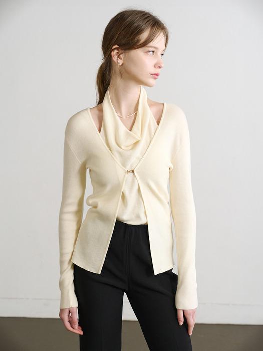 Lautre Halter Buckle Ivory knit