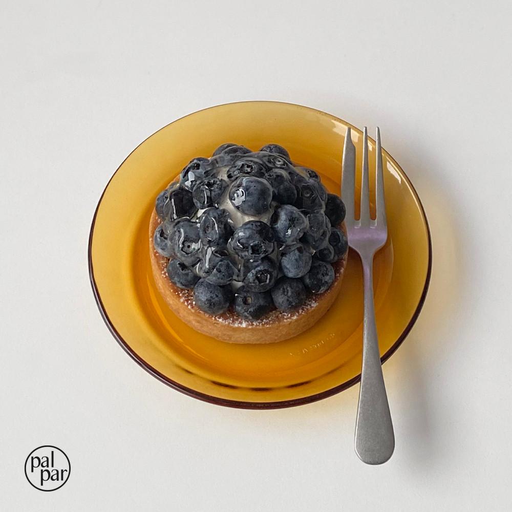 [palpar]쿠키 플레이트 앰버 컵받침 소서 인센스받침 미니 내열강화유리 빈티지 앞접시