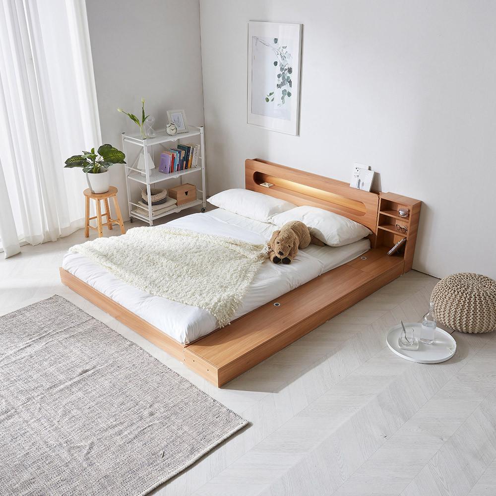 파로마 저상형 LED 수납침대 SSQ 방수커버증정