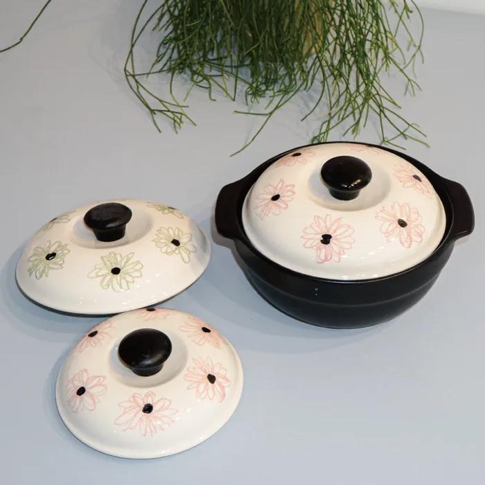 [29CM 단독] vintage flower ttukbaegi pot(2sizes,color)