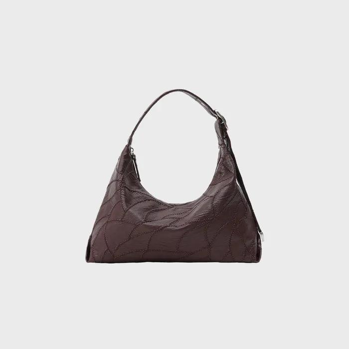 CACTUS HOBO BAG MINI [Burgundy]