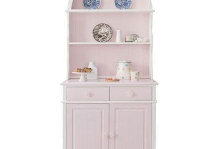 프리티 핑크 로맨틱 주방그릇장