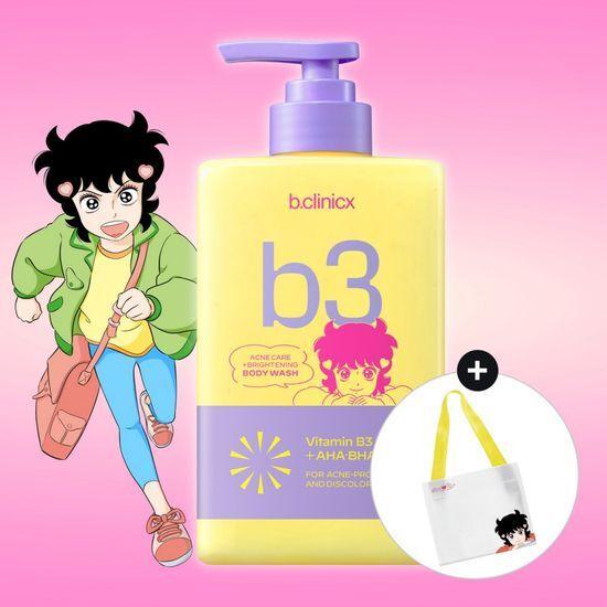 [달려라하니 콜라보] 비클리닉스 등드름 트러블 클리어 브라이트닝 바디워시 500ml 한정기획 (+리유저블백 굿즈 증정)