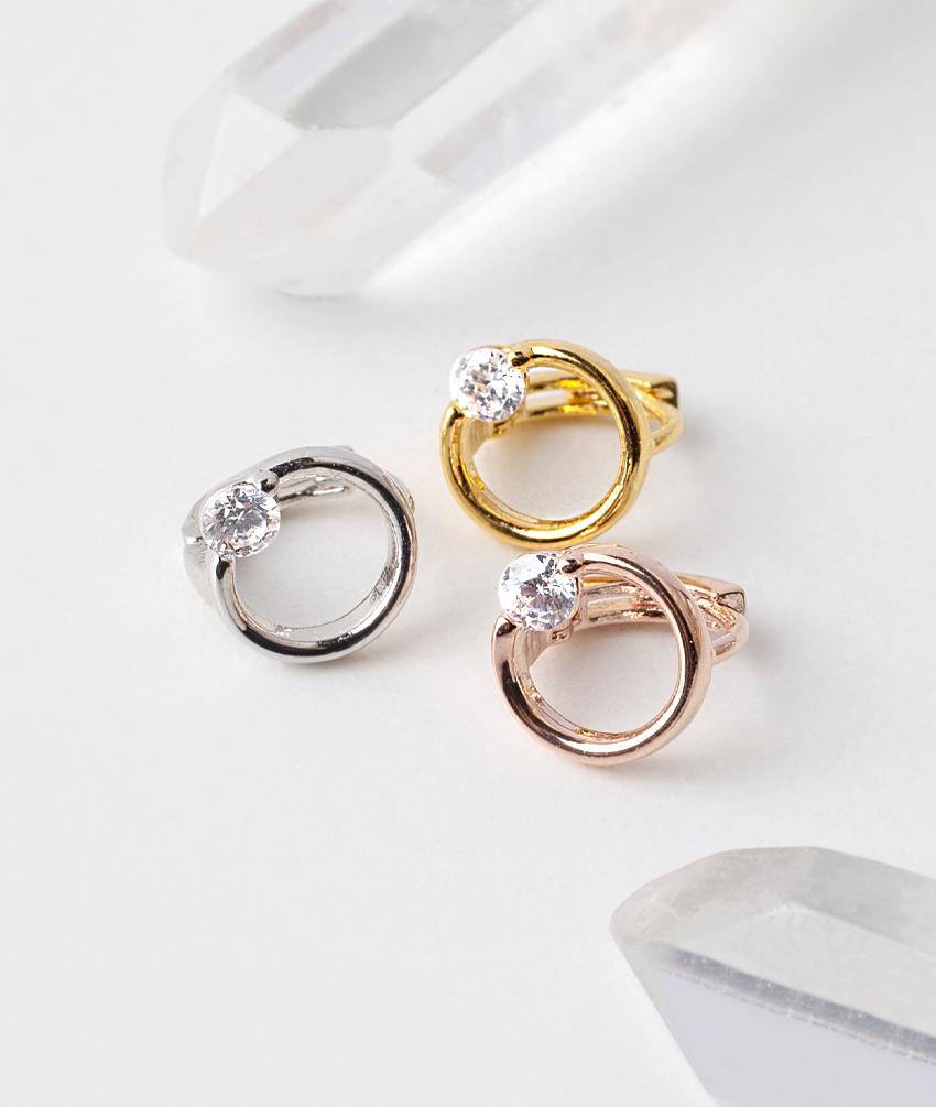 써클 & 미니 큐빅 링 피어싱