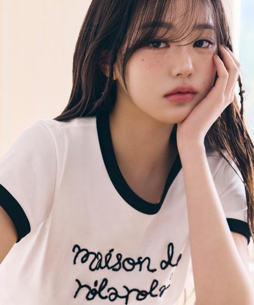 MAISON DE ROLA RINGER T-SHIRT WH+BK