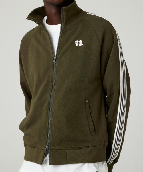 [UNISEX]어센틱 라인 2WAY 트랙 집업 자켓_카키