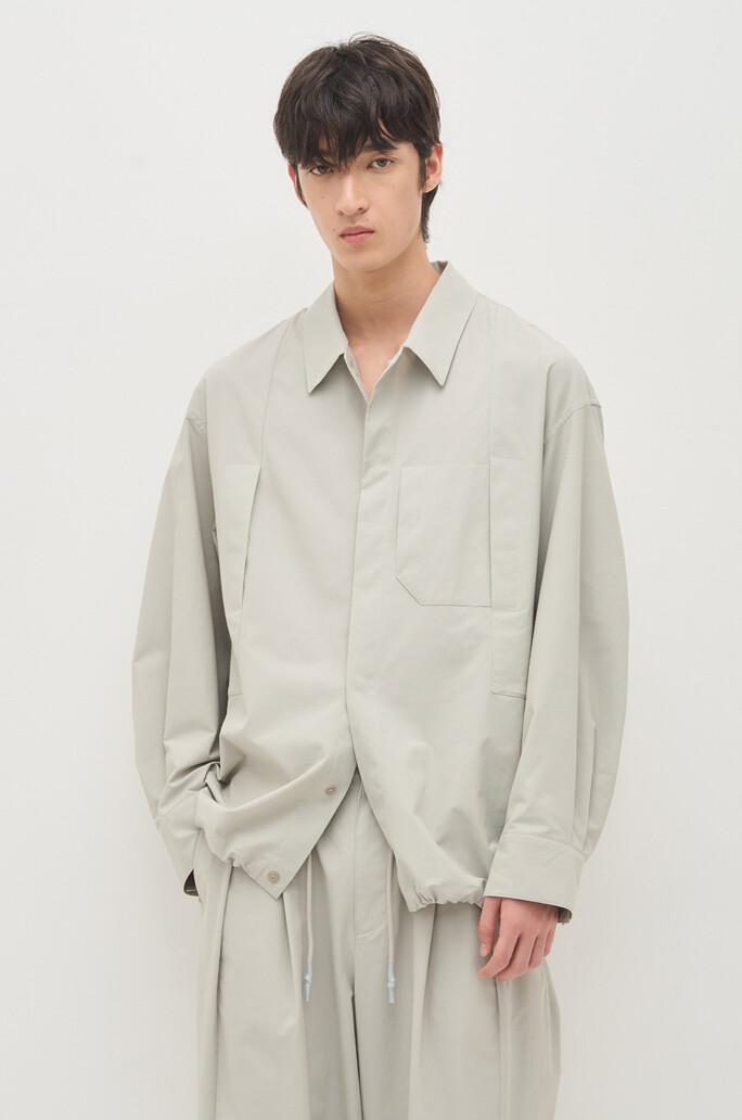 [SYSTEM HOMME] 패널 포켓 드로우스트링 셔츠