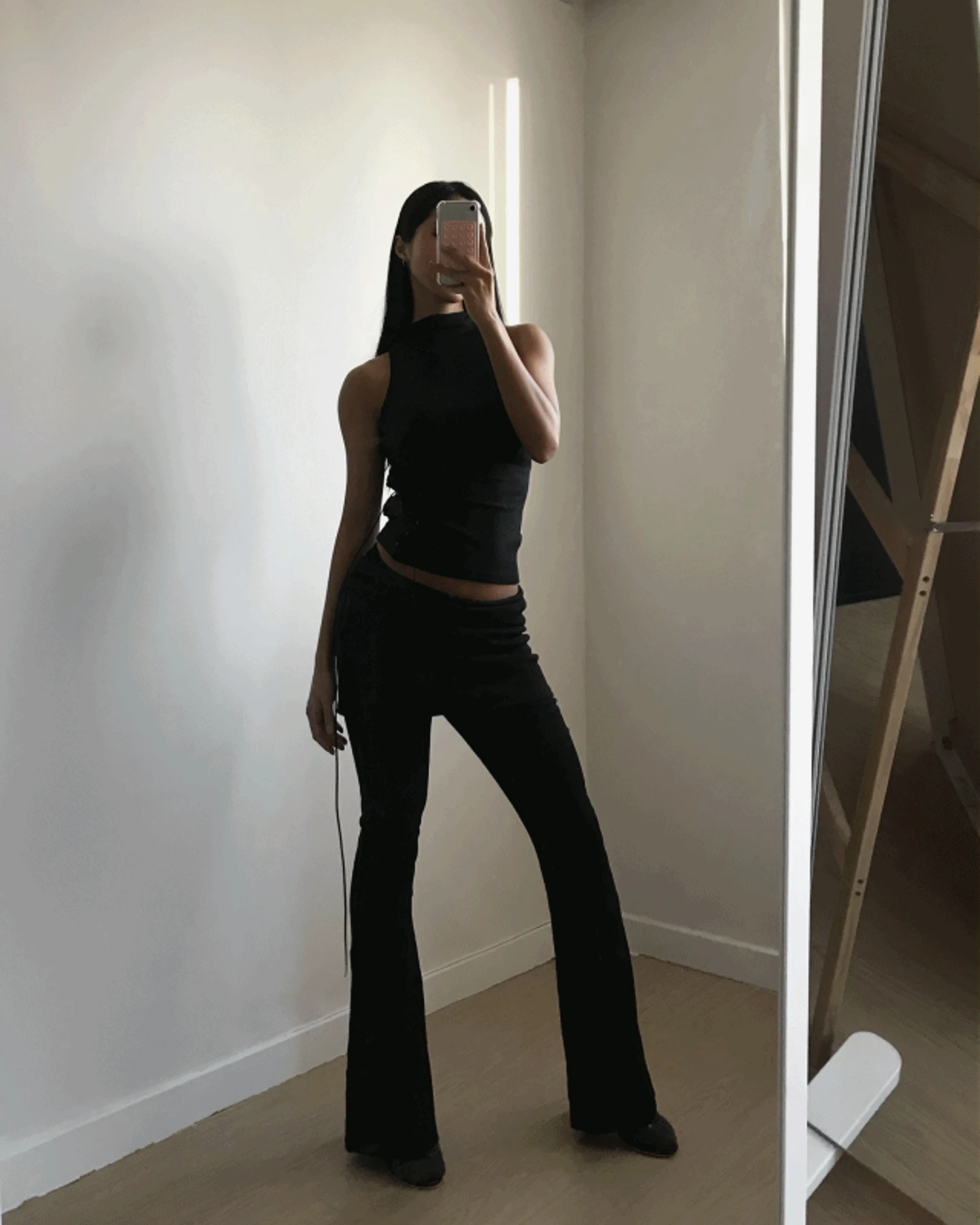 마리 부츠컷 팬츠 스커트