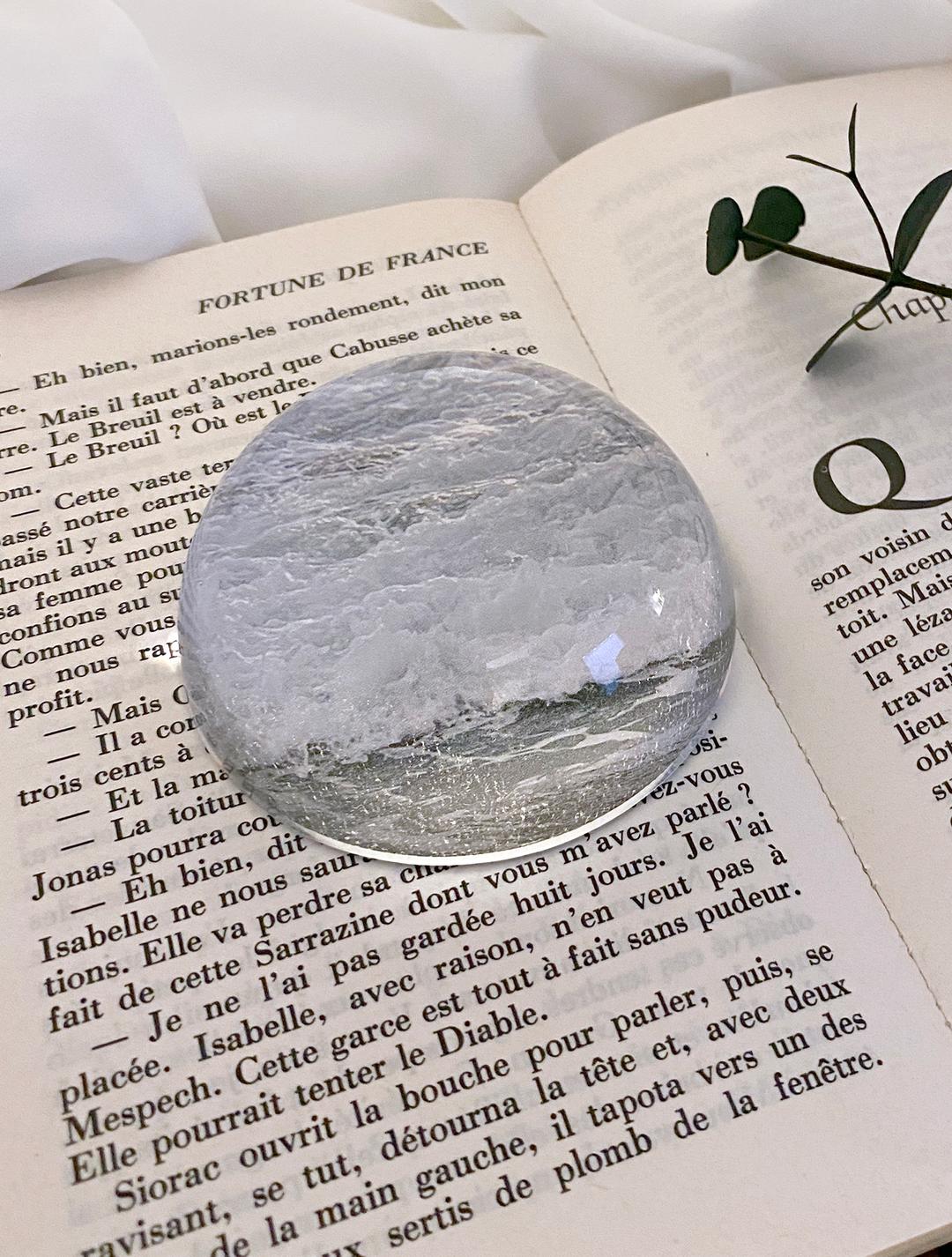 PAPERWEIGHT 파도 유리문진