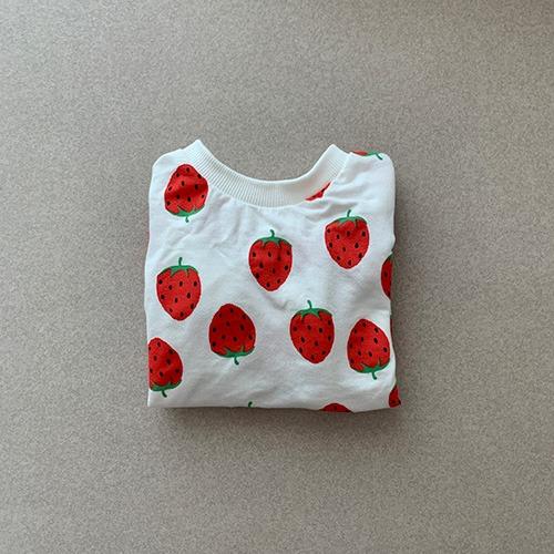사랑에 빠진 딸기 맨투맨 one color (S,M,L,XL,2XL)