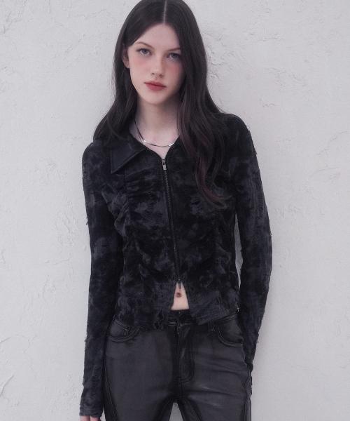 Dark Cloud Zip-up BLACK