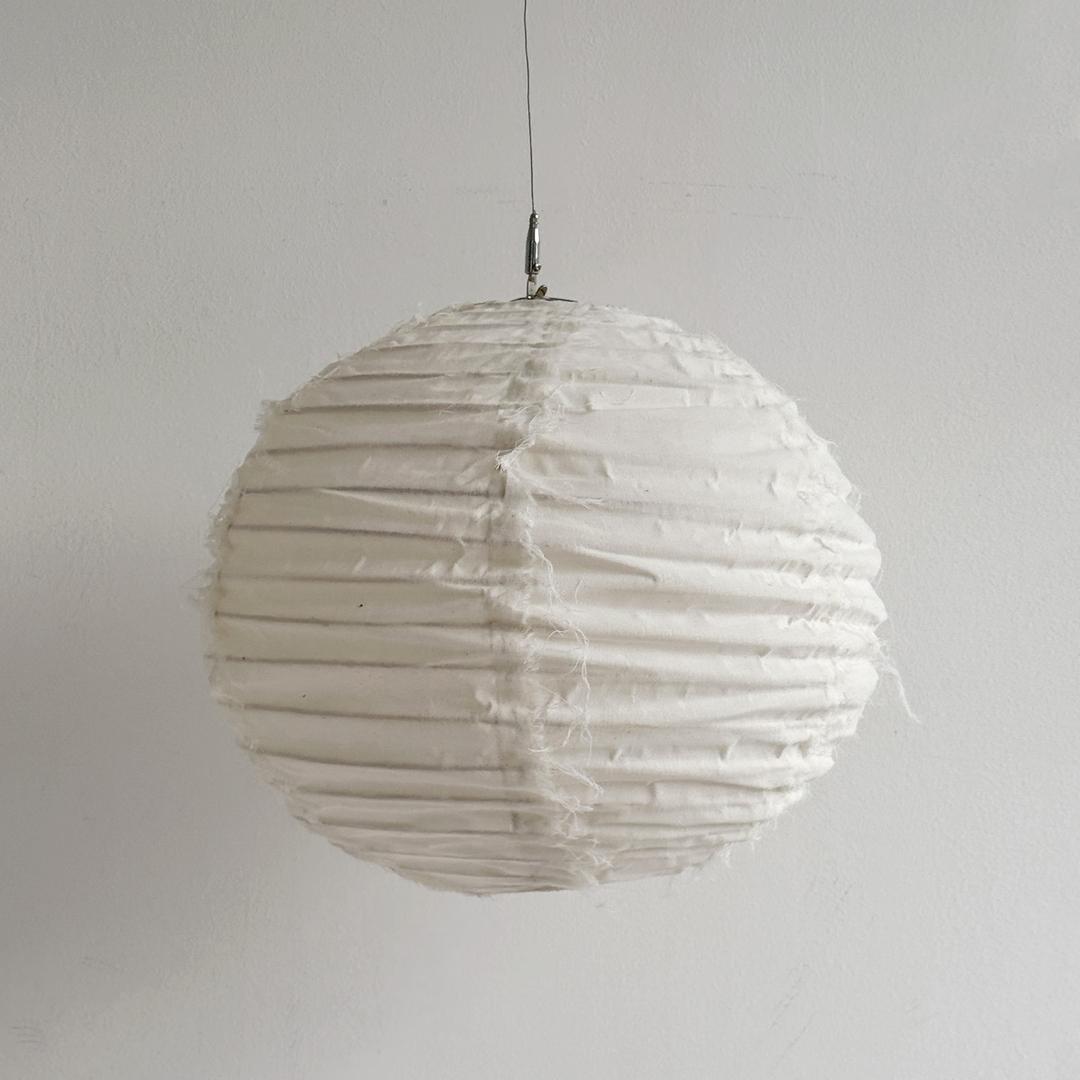 FABRIC LAMP_10_코튼(러프)-패브릭오브제 팬던트램프(아이보리)