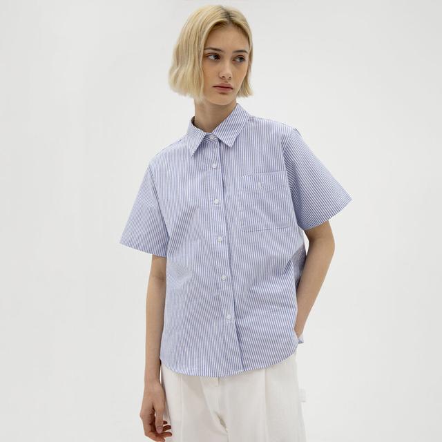 Striped Oxford Shirts - Blue stripe