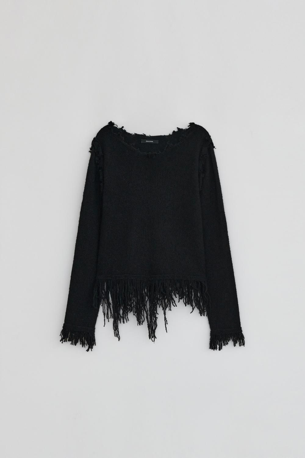 FRINGE DAMAGE KNIT